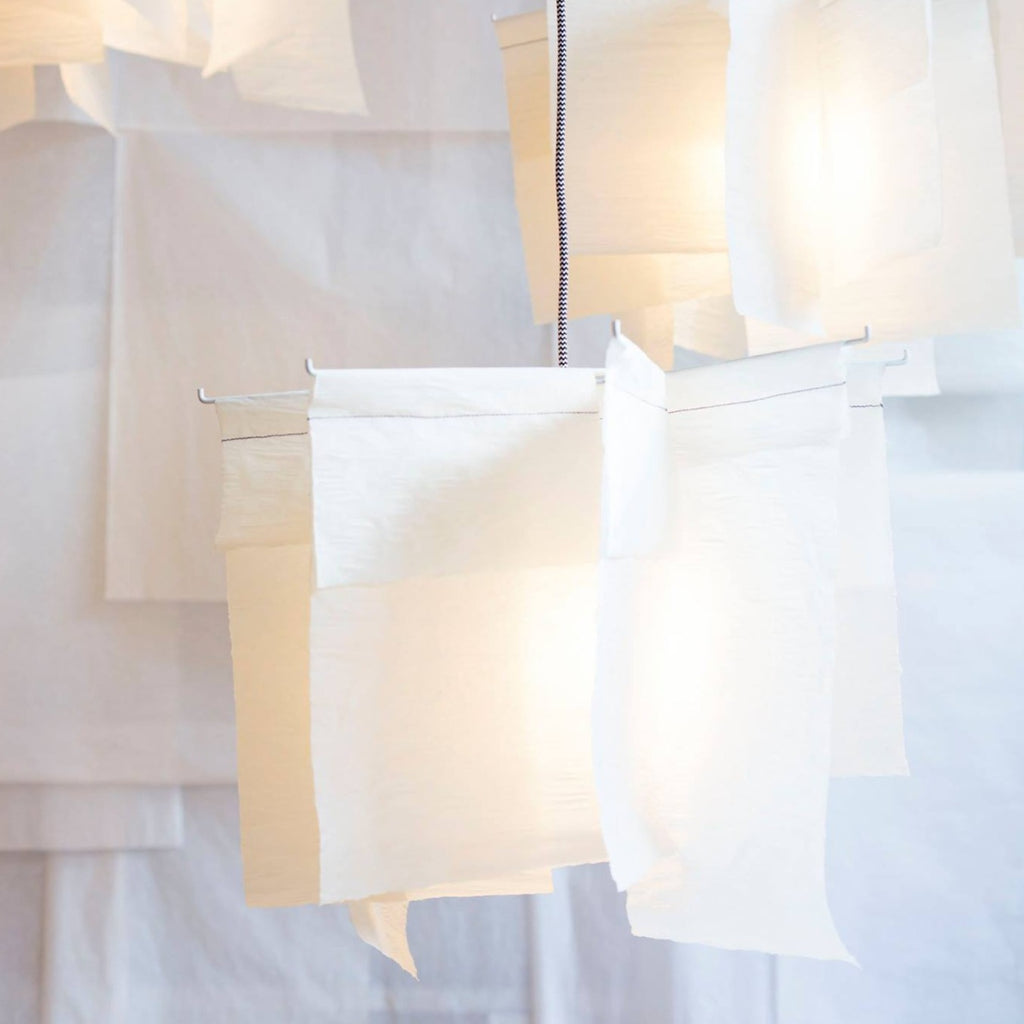 Suspension linen paper light "Moulins"papier a etre- Cachette