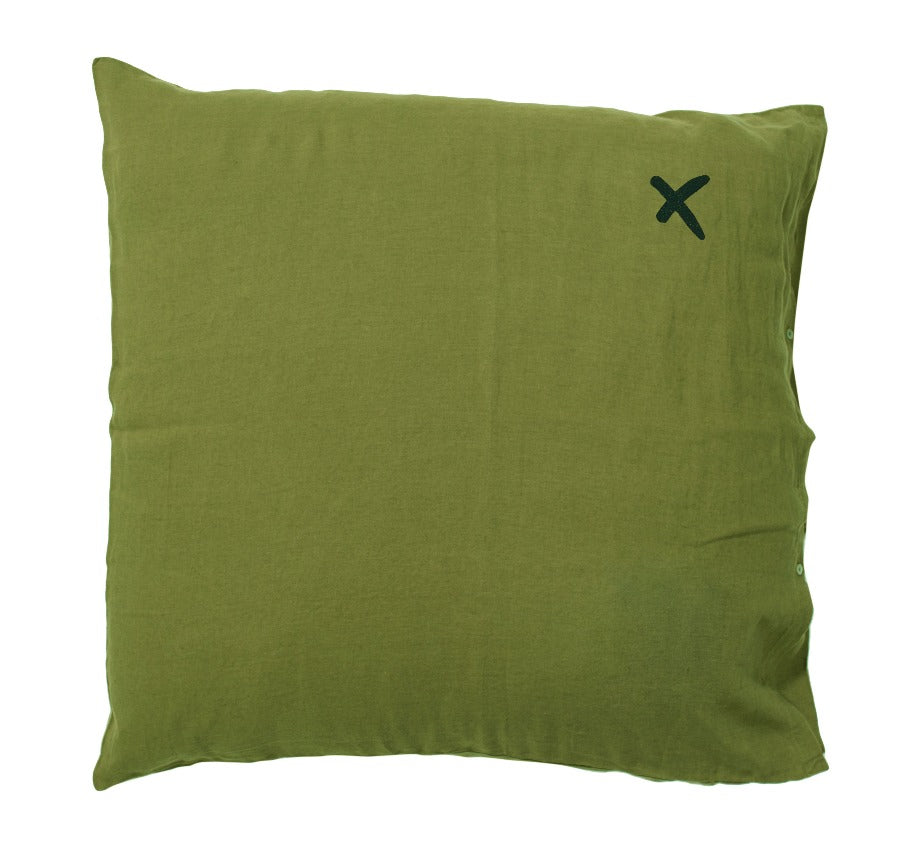 Large 80x80cm linen cushion cover (inner also available) in 24 coloursbed and philosophy- Cachette