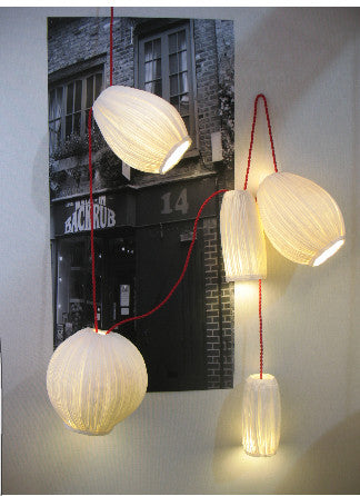 Sculptural light "grappe"papier a etre- Cachette