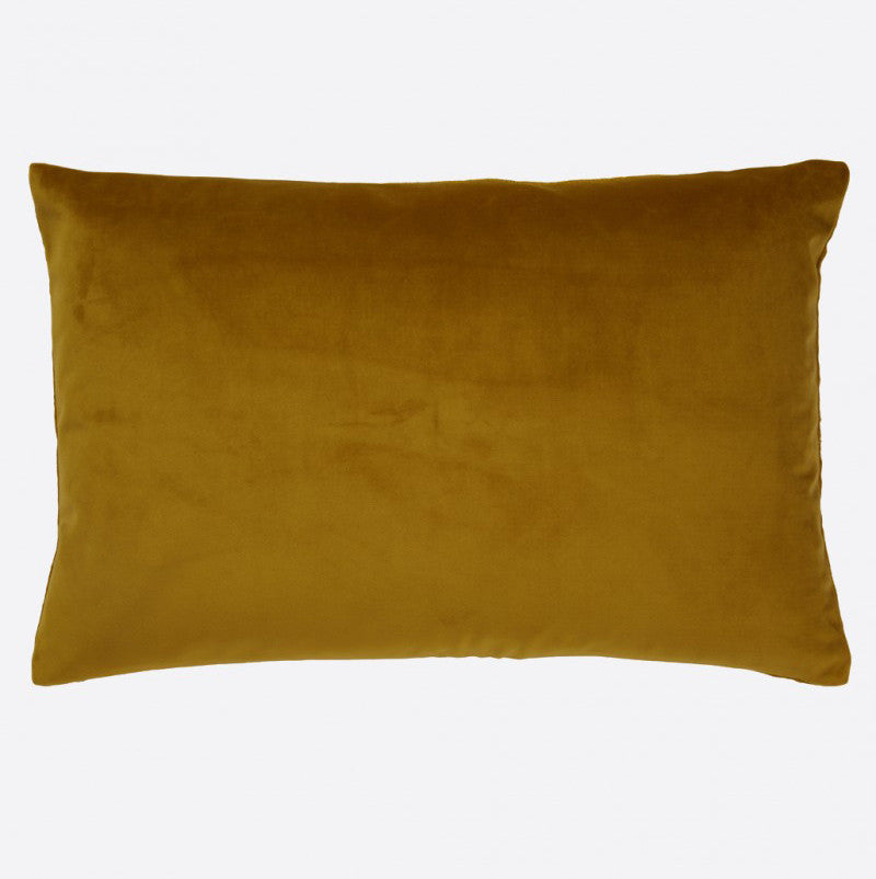 Ochre cushion cover in soft velvet and linen tweed  (various sizes, inner available too)Maison Lévy- Cachette