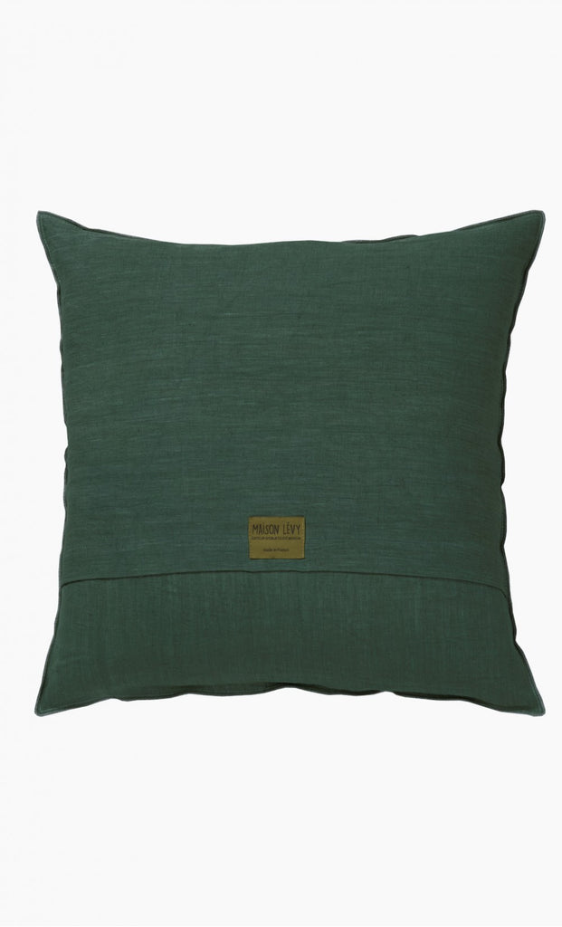 Blue-grey cushion cover in pure linen  (various sizes, inner available too)Maison Lévy- Cachette
