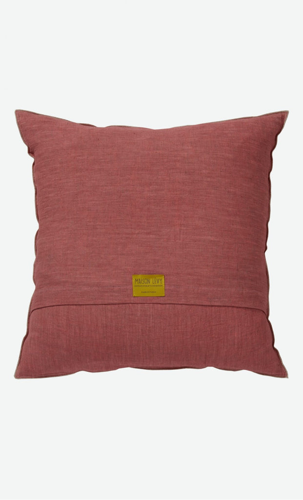 Pink cushion cover in pure linen  (various sizes, inner available too)Maison Lévy- Cachette