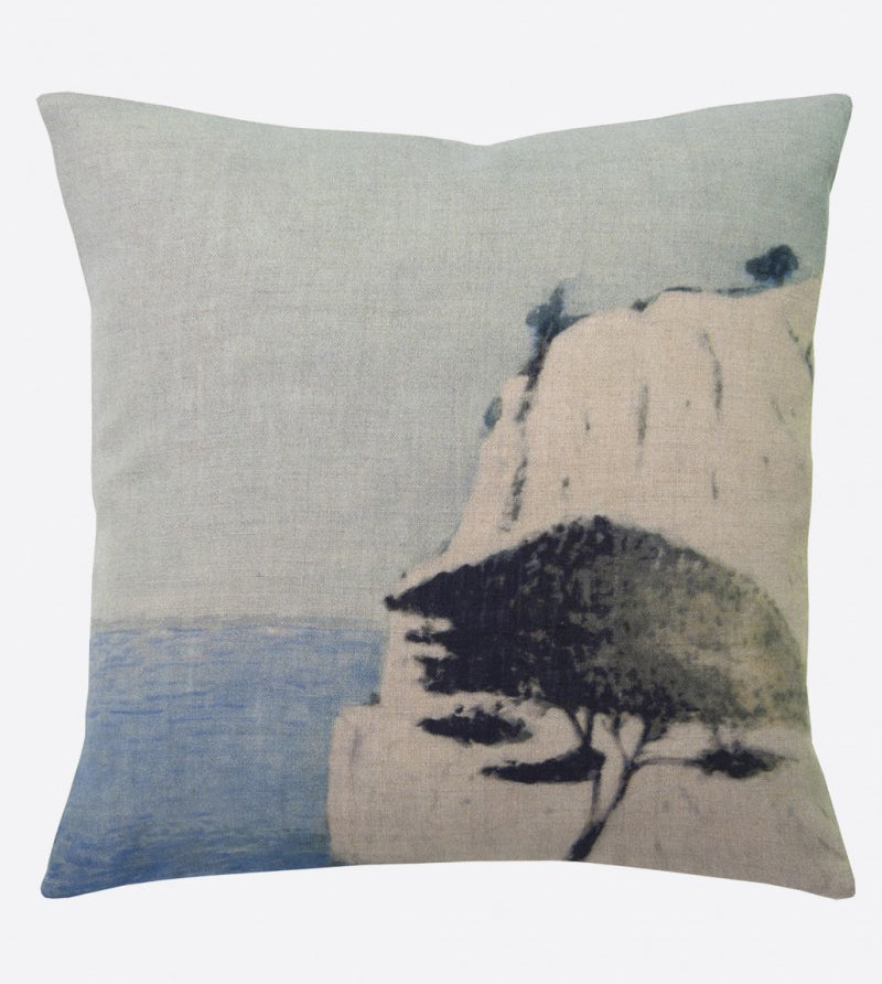"Roca blanca" linen cushion cover square (2 sizes - inner available too)Maison Lévy- Cachette