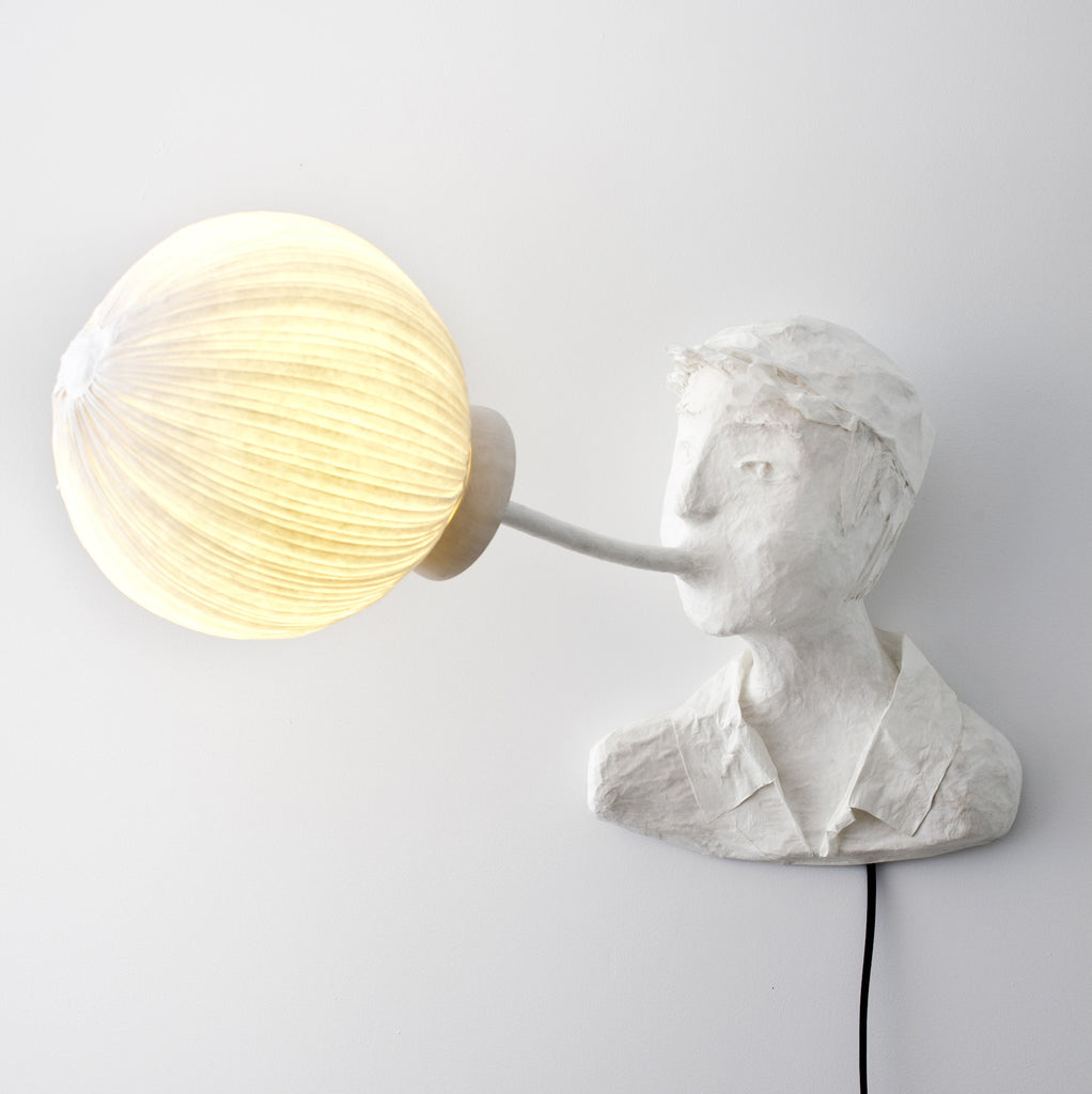 Sculptural light "Arnaud"papier a etre- Cachette