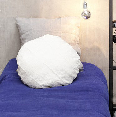 100% linen round linen pillow case (22 colours)bed and philosophy- Cachette