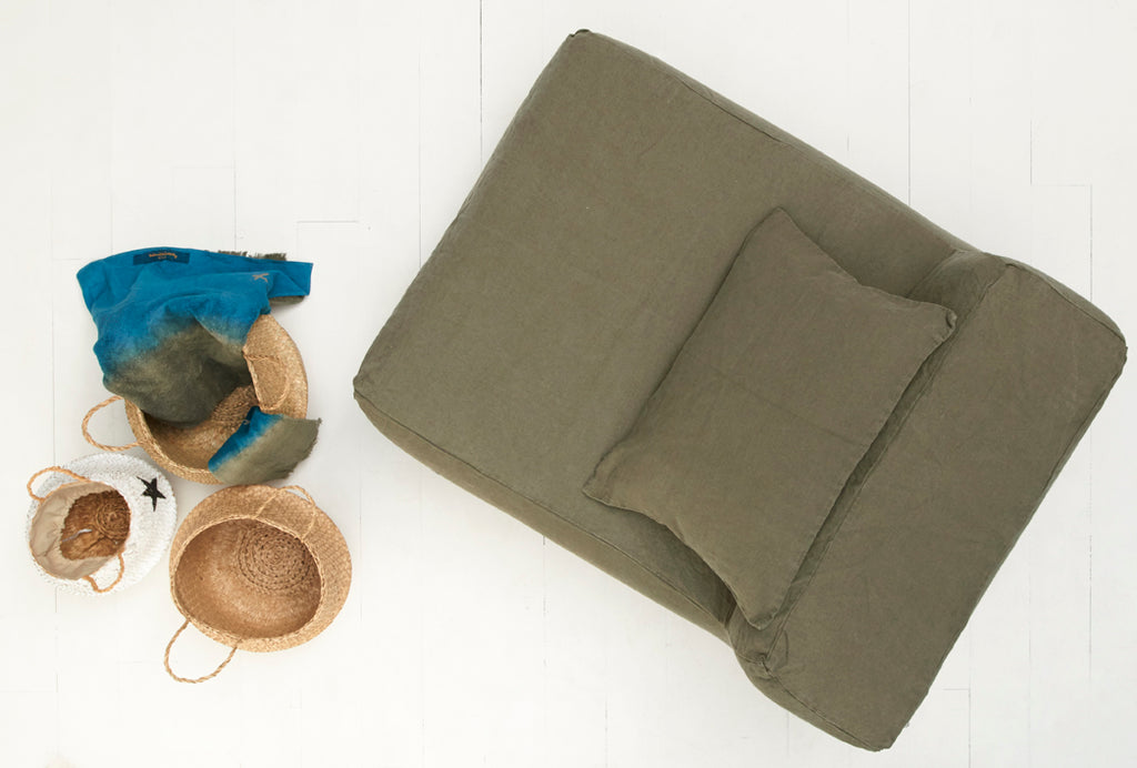 Linen solo seat 90cmbed and philosophy- Cachette