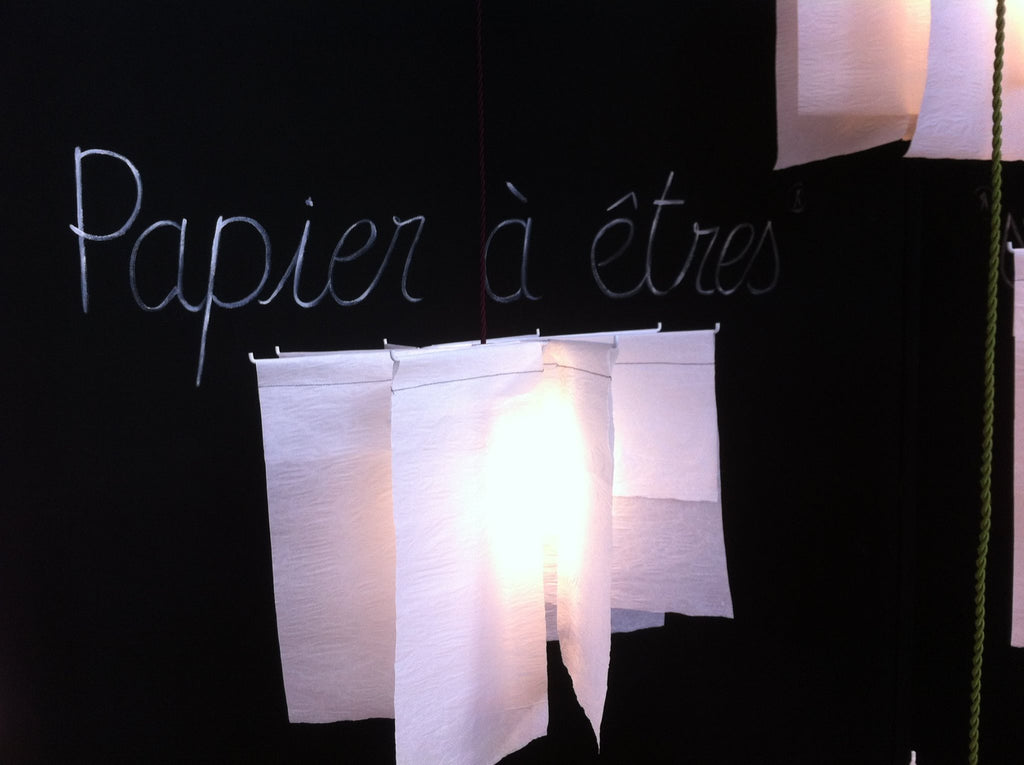Suspension linen paper light "Moulins"papier a etre- Cachette