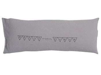 "petit frere" linen cushion (aqua or grey)bed and philosophy- Cachette