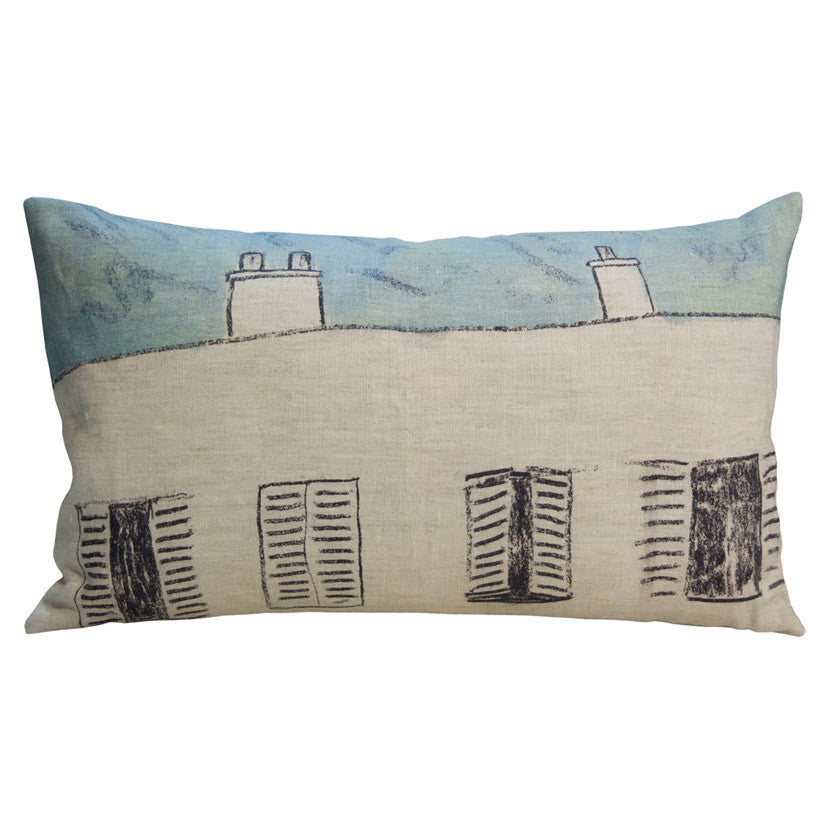 Fenetres linen cushion cover 50x30cm (inner available too)Maison Lévy- Cachette