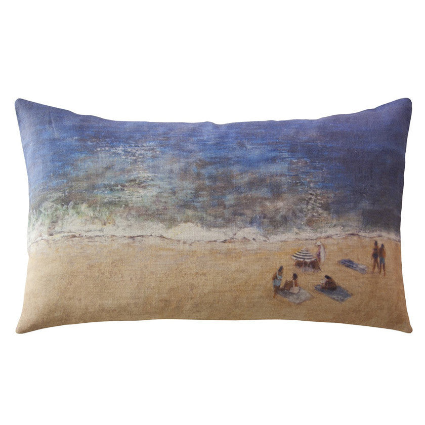 Plage linen cushion cover 50x30cm (inner available too)Maison Lévy- Cachette