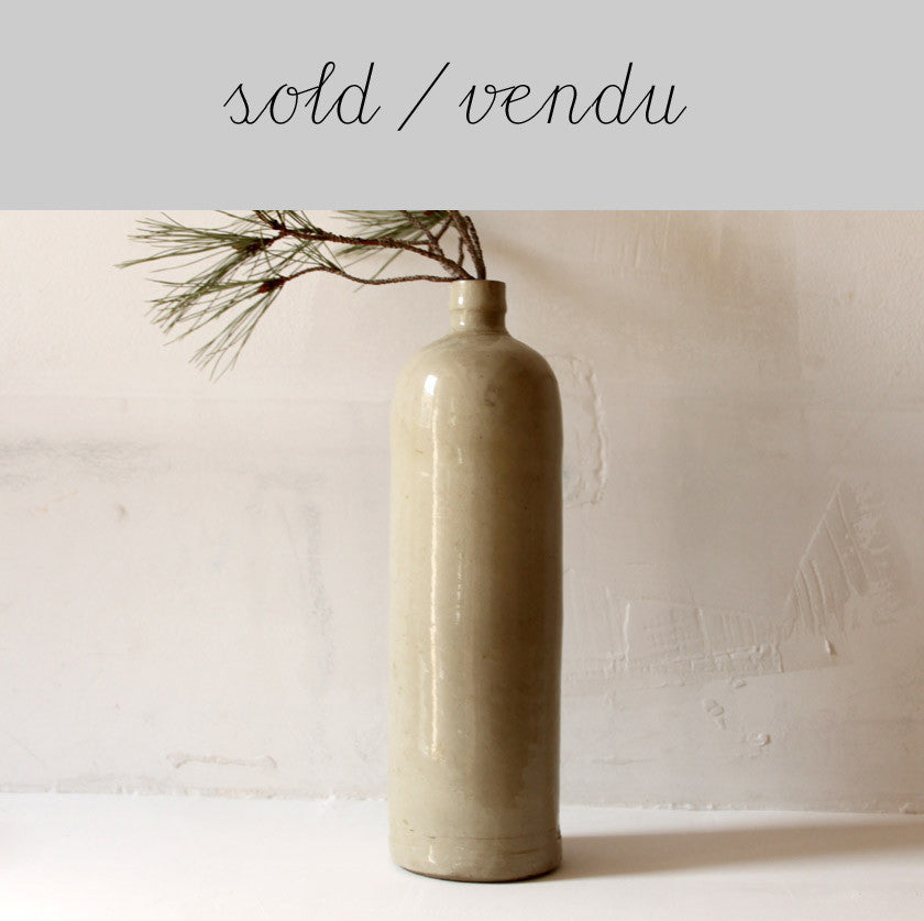 Stoneware bottle (SOLD)Vintage- Cachette