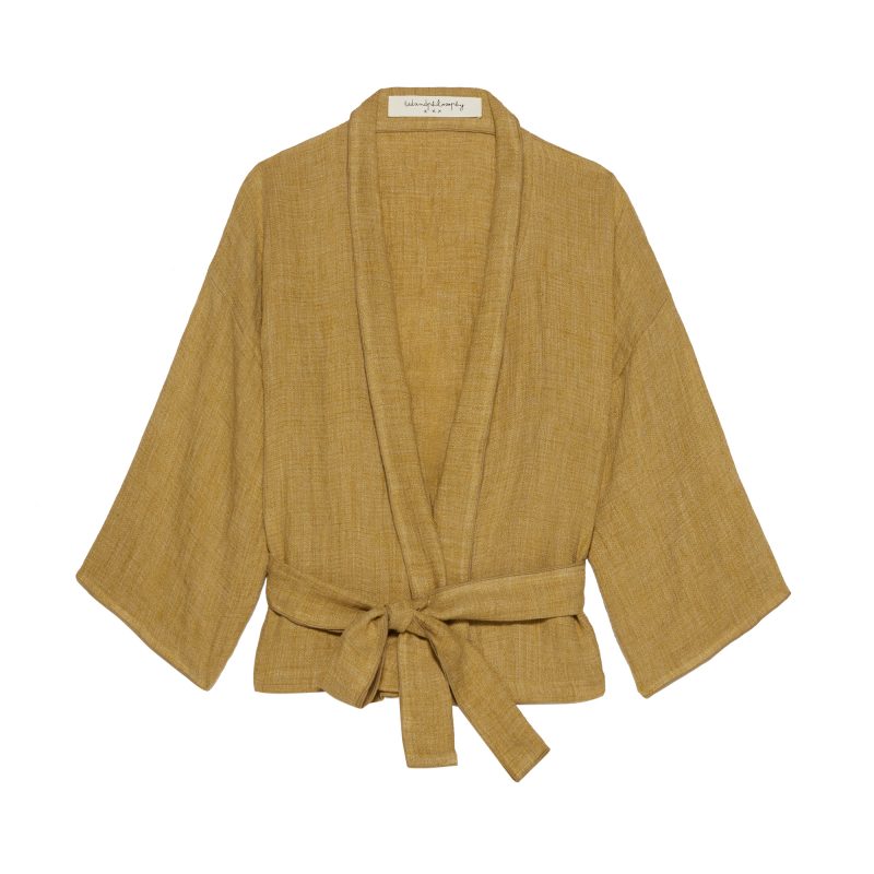 Short linen kimono (various colours) – Cachette