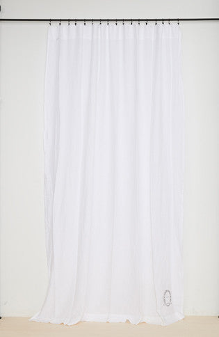 100% linen curtain (two sizes available) whitebed and philosophy- Cachette
