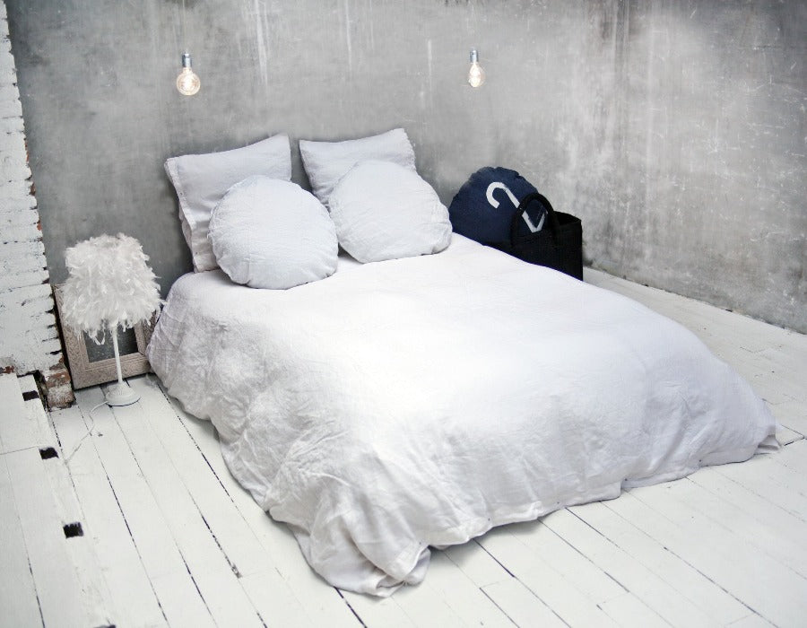 100% linen round linen pillow case (22 colours)bed and philosophy- Cachette