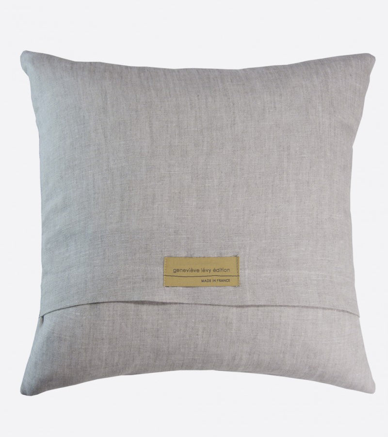 "Horizon de pluie" linen cushion cover square (2 sizes - inner available too)Maison Lévy- Cachette
