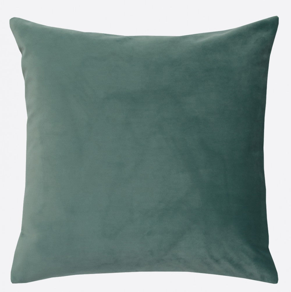 Blue-grey cushion cover in soft velvet and linen tweed  (various sizes, inner available too)Maison Lévy- Cachette