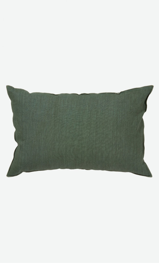 Blue-grey cushion cover in pure linen  (various sizes, inner available too)Maison Lévy- Cachette