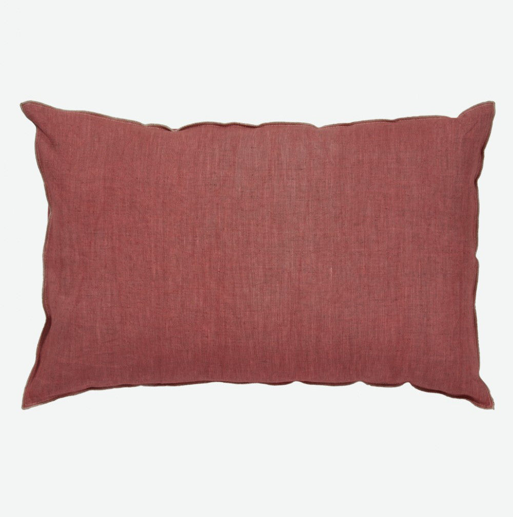 Pink cushion cover in pure linen  (various sizes, inner available too)Maison Lévy- Cachette