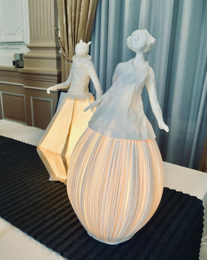 Papier-Mâché Sculptures Act as Elegant Lamps - Adventures of Yoo