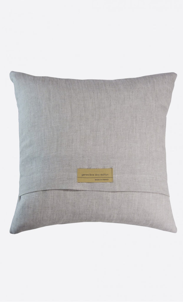 "Deux palmiers" linen cushion cover square (2 sizes - inner available too)Maison Lévy- Cachette