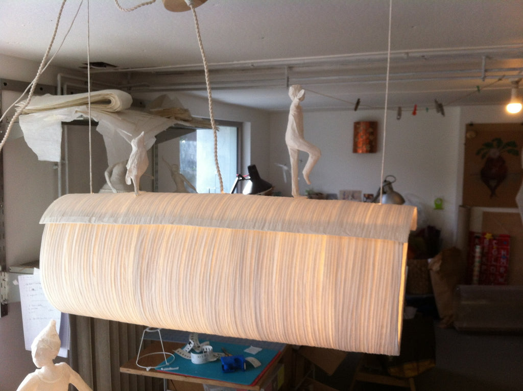 Suspension sculptural light "Point d'équilibre"papier a etre- Cachette