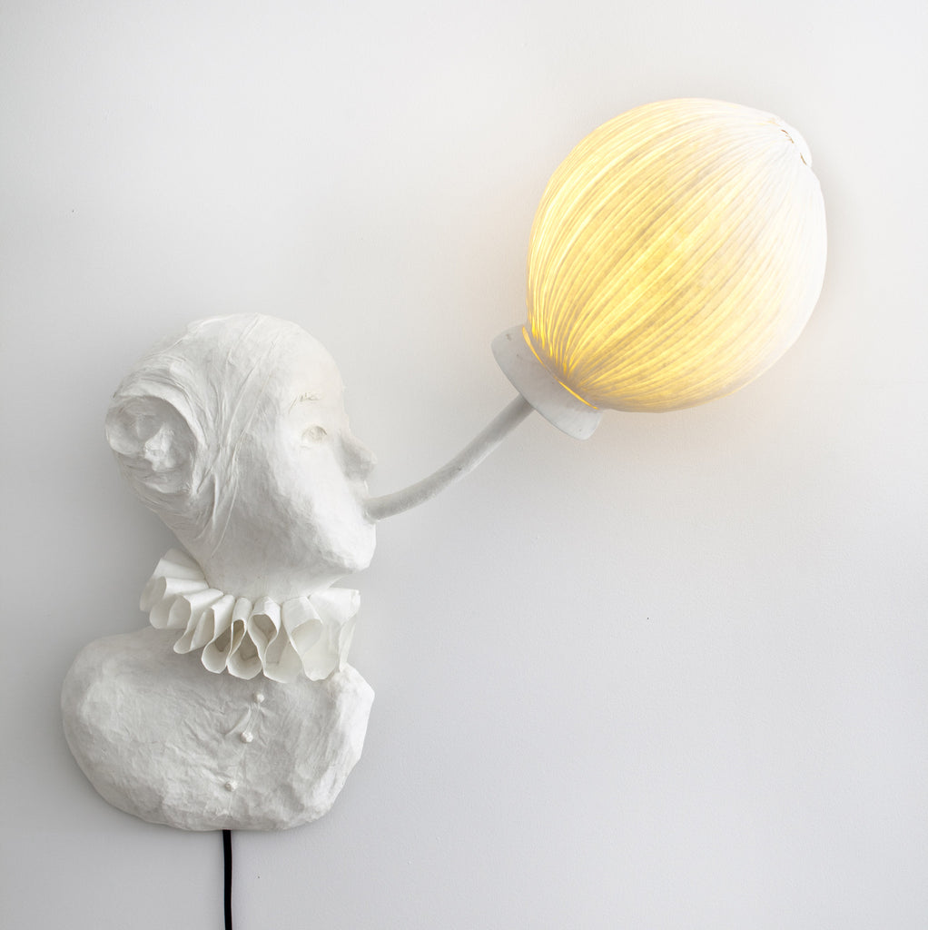 Sculptural light "Madeleine"papier a etre- Cachette