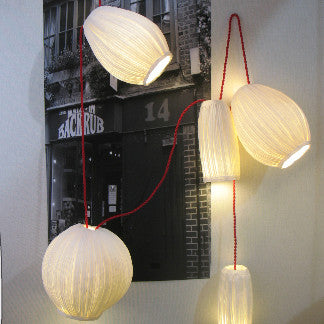 Sculptural light "grappe"papier a etre- Cachette