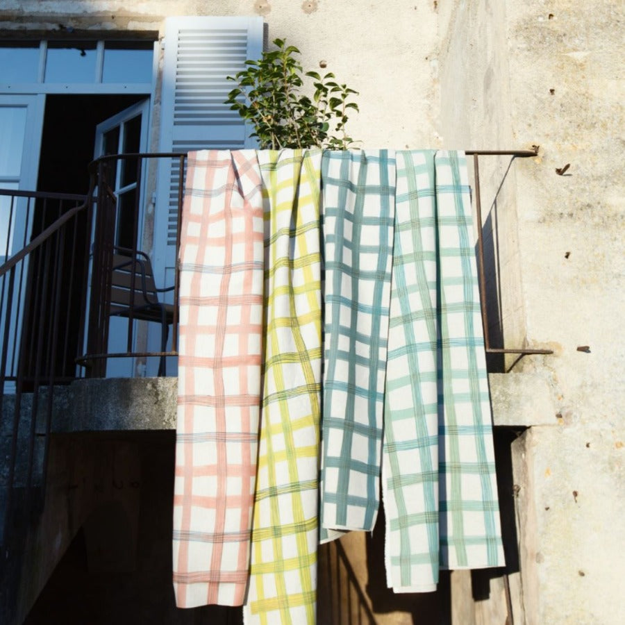 Printed linen curtains with repeated patterns (many prints available ...