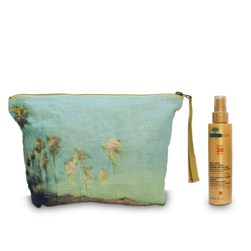 El Palmar linen washbag 30x18cmMaison Lévy- Cachette