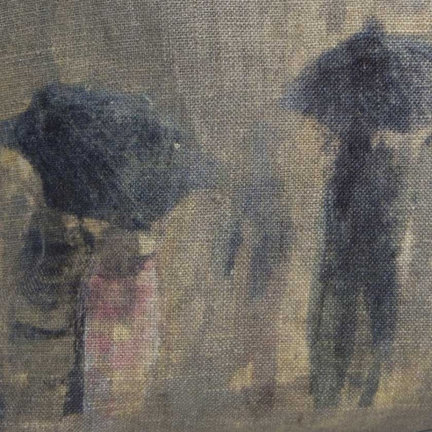 Horizon de pluie linen washbag 30x18cmMaison Lévy- Cachette